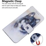 For Samsung Galaxy Note 20 Coloured Drawing Horizontal Flip Leather Case  with Holder & Card Slots & Wallet(White Wolf)