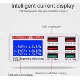WLX-896+ 6 In 1 Multi-function Smart Digital Display USB Charger(AU Plug)