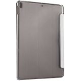 For iPad Pro 10.5 inch Silk Texture Horizontal Deformation Flip Leather Case with 4-folding Holder & Sleep / Wake-up(White)