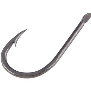 1# 100 PCS (Single Box) Carbon Steel Fish Barbed Hook Fishing Hooks without Hole