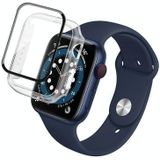 Voor Apple Watch Series 8 41 mm imak pc-framebehuizing met gehard glasfilm