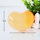 MONTIAN 2 PCS Transparent Silicone Bracer Heart-shaped Mouse Wrist Supporter  Random Color Delivery