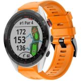 Voor Garmin Approach S62 metalen gesp effen kleur siliconen horlogeband