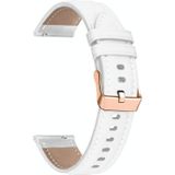 Voor Garmin Venu / SQ / SQ2 / Venu 2 Plus 20 mm roségouden gesp lederen horlogeband