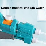 Childrens Pull-out Water Toy Large Double Water Spray Gun Summer Beach Play Toys (Wit)