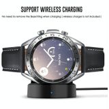 For Samsung Galaxy Watch 3 41mm Smart Watch Steel Bezel Ring  A Version(Silver Ring Black Letter)