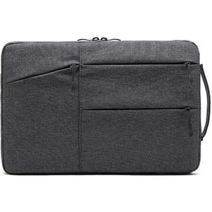 Rits Type Polyester Business Laptop Liner Tas  Grootte: 14 Inch (Dark Gray)
