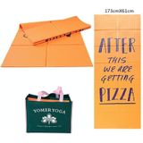 YM15C draagbare reizen dikke vouw yoga pad student nnap mat  dikte: 5 mm (oranje print)