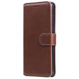 For Samsung Galaxy A72 5G Classic Calf Texture PU + TPU Horizontal Flip Leather Case  with Holder & Card Slots & Wallet(Brown)