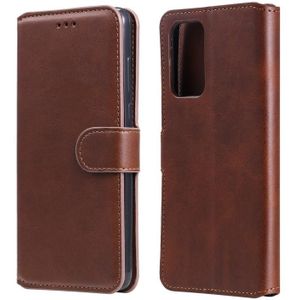 For Samsung Galaxy A72 5G Classic Calf Texture PU + TPU Horizontal Flip Leather Case  with Holder & Card Slots & Wallet(Brown)