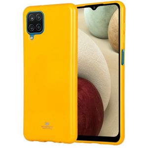 For Samsung Galaxy A12 GOOSPERY JELLY Full Coverage Soft Case(Yellow)