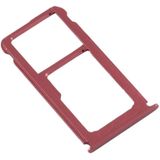 SIM Card Tray + SIM Card Tray / Micro SD Card Tray for Nokia 7 Plus TA-1062 (Purplish Red)