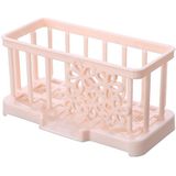 Simple Plastic Drain Rack Kitchen Supplies Sponge Storage Rack Storage Rack(Light Beige)