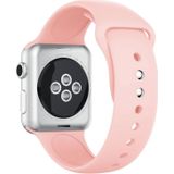 Double Rivets Silicone Watch Band for Apple Watch Series 3 & 2 & 1 38mm (Pink)