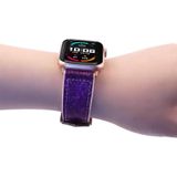 Glitter Starry Sky Watch Band voor Apple Watch Series 7 41mm / 6 & SE & 5 & 4 40mm / 3 & 2 & 1 38mm