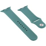 For Apple Watch Series 5 & 4 44mm / 3 & 2 & 1 42mm Silicone Watch Replacement Strap  Long Section (Men)(Ice Blue)