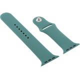 For Apple Watch Series 5 & 4 44mm / 3 & 2 & 1 42mm Silicone Watch Replacement Strap  Long Section (Men)(Ice Blue)