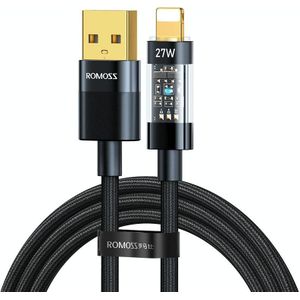 2 m ROMOSS USB/Type-C naar 8-pins datakabel voor snel opladen (USB-model 2.4A)
