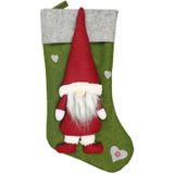 Kerstversiering Faceless Doll Sokken Gift Bag Kerstboom Hanger (Groen)