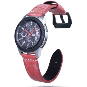 22mm Leather strap For Huawei Watch GT2e / GT2 46mm(Red)