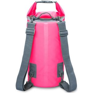 Outdoor Waterproof Dry Dual Shoulder Strap Bag Dry Sack  Capacity: 10L (Pink)