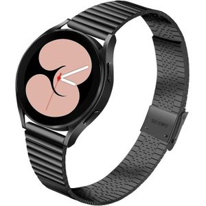 For Samsung Galaxy Watch5 40mm / 44mm / Watch5 Pro 45mm Double Safety Buckle Steel Watch Band(Black)