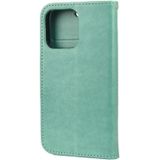 Butterfly Flower Pattern Horizontal Flip Leather Case with Holder & Card Slots & Wallet For iPhone 13 Pro(Green)