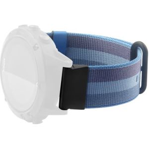 For Garmin Fenix 5 Quick Release Nylon Replacement Wrist Strap Watchband(Lake Blue)
