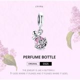 S925 Sterling Silver Perfume Bottle Pendant DIY Bracelet Necklace Accessories