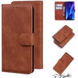 Voor Xiaomi Redmi K20 / K20 PRO & MI 9T / MI 9T Pro Skin Feel Pure Color Flip Leather Phone Case (Brown)