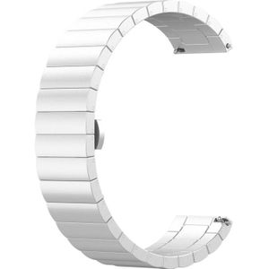 Voor Huawei Horloge GT 3 46mm / GT Runner 22mm One-Bead Steel Watchband (Silver)