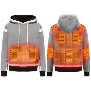 USB slimme elektrische verwarming opwarming verdikt sweatshirt met capuchon  maat: M