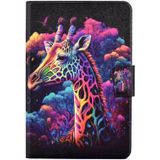 Voor iPad Air / Air 2 / 9.7 2018 / 9.7 2017 Gekleurde Tekening Smart Leather Tablet Case (Giraffe)