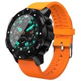 S3 1.39 inch OLED Screen Display Bluetooth Smart Watch  IP67 Waterproof  Support Compass / Heart Rate Monitor / SIM Card / GPS Navigation  Compatible with Android and iOS Phones(Orange)