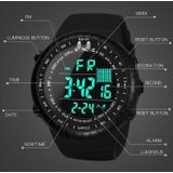 Syneke 8209 Multifunctionele sporten Zwemmen Waterdicht Lichtgevend Alarm Mannen Elektronisch Horloge