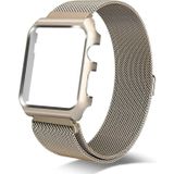 For Apple Watch Series 3 & 2 & 1 38mm Milanese Loop Simple Fashion Metal Watch Strap(Gold)