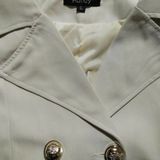 Slim Mid-length Commuter Jacket Trench Coat (Kleur:Zwart Formaat:XL)