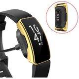 For Fitbit Inspire/ Inspire HR Full Coverage Plating TPU Watch Case(Gold)