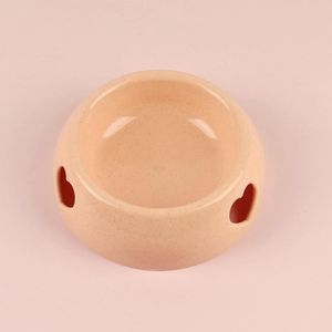 3 PCS Dog Bowls Plastic Love Single Bowl Pet Bowl Cat Food Bowl Large(Orange)