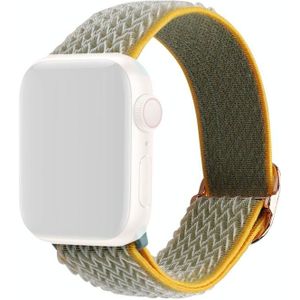 Wave Texture Nylon Replacement Watchbands For Apple Watch Series 6 & SE & 5 & 4 44mm / 3 & 2 & 1 42mm(Sunny)