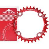 MOTSUV ronde smalle brede Chainring MTB fiets 104BCD tand plaat onderdelen schijf 36T (rood)