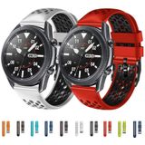For Huawei Watch 3 Pro 22mm Two-Color Breathable Silicone Watch Band(White+Black)