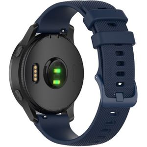 20mm Silicone Strap For Huami Amazfit GTS / Samsung Galaxy Watch Active 2 / Gear Sport(Navy blue)