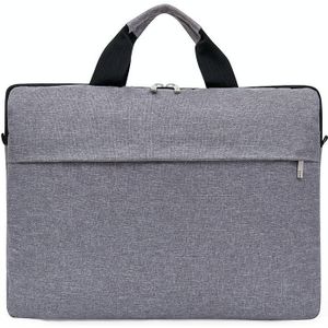 Portable Notebook Bag Multifunctional Waterproof and Wear-Resistant Single Shoulder Computer Bag  Size: 15 inch(Gray)