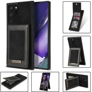 Voor Samsung Galaxy Note20 Ultra N.Bekus Verticale Flip Card Slot RFID Telefoon Case (Zwart)