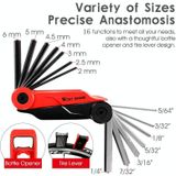 West Biking 16 In 1 Bicycle Repair Tool Multi-Function Wrench Hex Tool Riding Equipment(Black Red)
