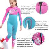 SLINX 1903 Kids Full Body Long Sleeve Thermal Wetsuit  Size: S(Sapphire)