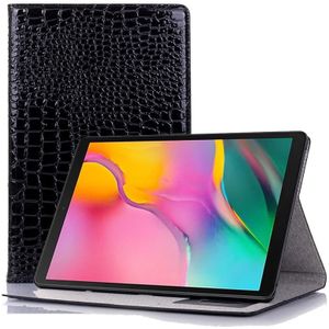 Voor Samsung Galaxy Tab A7 T500 Crocodile Texture Lederen Tablet Case (Zwart)