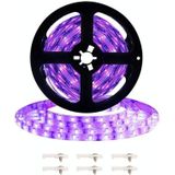 3528 SMD UV Paars Licht Strook Epoxy LED-lamp Decoratieve lichtstrip  stijl: waterdicht 10m (EU-stekker)