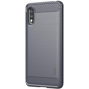 For Sony Xperia ACE ll MOFI Gentleness Series Brushed Texture Carbon Fiber Soft TPU Case(Gray)